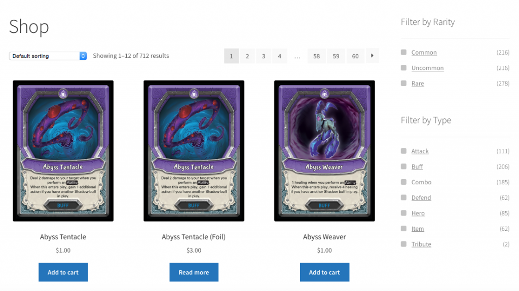 Find Lightseekers Card Using Filters on Delivery Crab