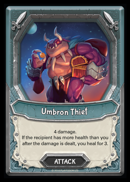 Umbron Thief (Unaligned - Attack - Common) - Lightseekers TCG