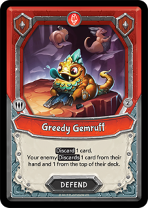Greedy Gemruff (Mountain - Defend - Common) - Lightseekers Mythical