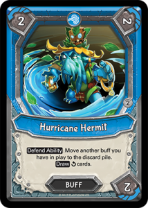 Hurricane Hermit (Storm - Buff - Common) - Lightseekers Mythical
