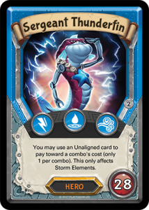 Sergeant Thunderfin (Storm - Hero - Rare) - Lightseekers Mythical