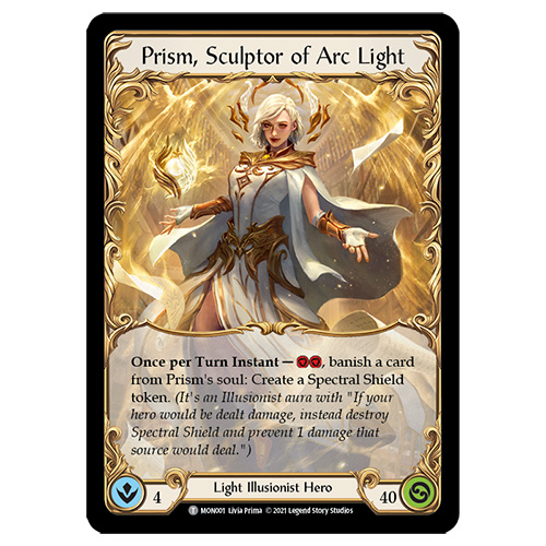 Prism, Sculptor of Arc Light Hero card from Monarch